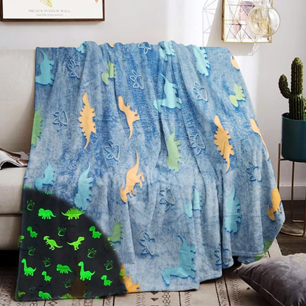 Dinosaur Glow In the Dark Blanket